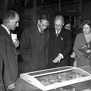Donald Gibson, the Citys architect explaining his revolutionary plans for Coventry