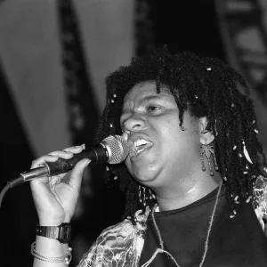 Donette Forte at WOMAD festival Print, 18th July 1992 Donette Forte at WOMAD festival Print, 18th July 1992