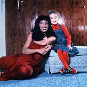 Donna Summer and daughter Mimi Sommer, January 1977