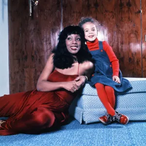Donna Summer and Daughter Mimi Sommer Print, 1977