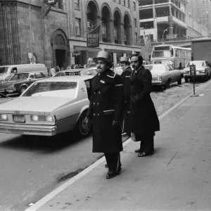 Doormen Hailing a Cab Print, 13th February 1981 Doormen Hailing a Cab Print, 13th February 1981