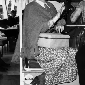 Doris Day at Heathrow Airport, leaving for Los Angeles. 30th September 1973 Doris Day at Heathrow Airport, leaving for Los Angeles. 30th September 1973