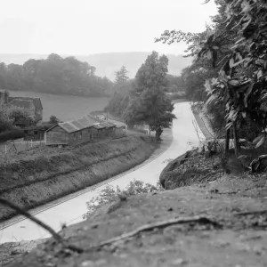 The Dorking By-Pass (A24) shortly before its opening on June 1934