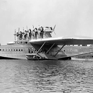 The Dornier Do-X flying boat, November 1930, was built at Altenrhein