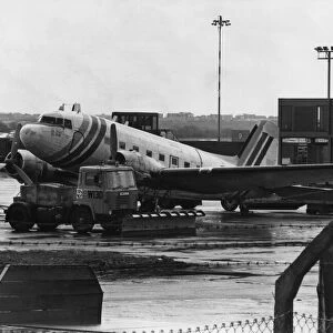 The Douglas DC3 Dakota aircraft operated by Top Flight at Newcastle Airport was impounded