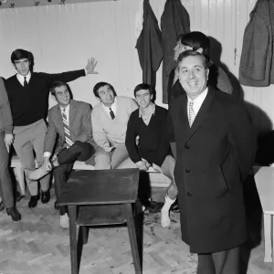 Douglas Ellis (right in the long coat), the new chairmen of Aston Villa Football Club Douglas Ellis (right in the long coat), the new chairmen of Aston Villa Football Club