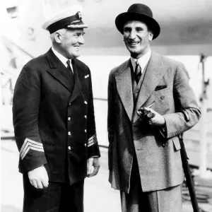 Douglas Jardine Captain of the England Cricket team Sept 1932 with Captain O Douglas Jardine Captain of the England Cricket team Sept 1932 with Captain O