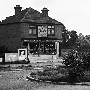 Dowlings Stores at Hayes End near new police station. London. Circa 1930