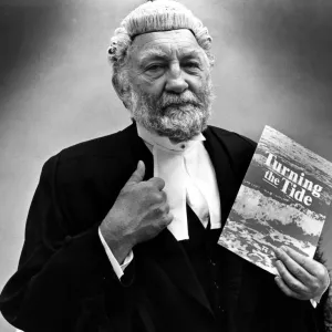 Dr David Bellamy dressed as a barrister for his new documentary series Turning the Tide Dr David Bellamy dressed as a barrister for his new documentary series Turning the Tide