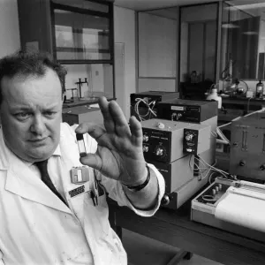 Forensic Laboratories Blood Sample Analysis Print 1971