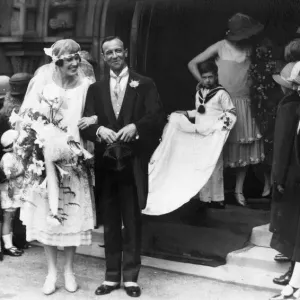 Print of Dr James Chadwick's 1925 wedding Print of Dr James Chadwick's 1925 wedding