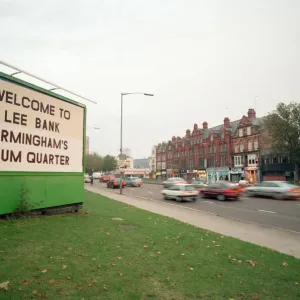 Birmingham Print: Welcome to Lee Bank, Slum Area Birmingham Print: Welcome to Lee Bank, Slum Area