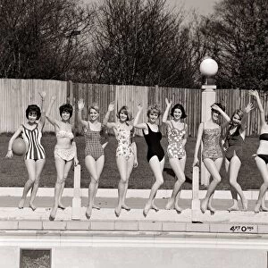 No Drop of Water March 1961 Top ten in the hit parade of sunshine fashions - models