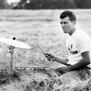 Print of Drummer Dave Hemingway at Park Farm, Walkington