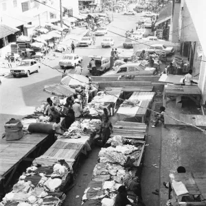 Duala Market Print, Monrovia Liberia 1980 Duala Market Print, Monrovia Liberia 1980
