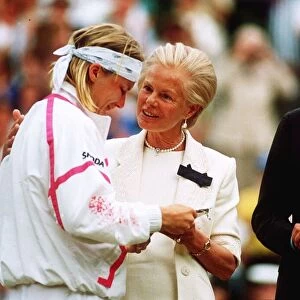 Duchess of Kent at Wimbledon 1993 with the defeated finalist Jana Novotna Y2K Sport