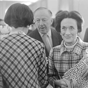 Duchess Of Windsor January 1967 Pictured at Fashion Show in Paris France with