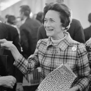 Duchess Of Windsor January 1967 Pictured at Fashion Show in Paris France with Duchess Of Windsor January 1967 Pictured at Fashion Show in Paris France with