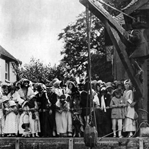 The Ducking Stool, Fordwich Fair. Fordwich, Kent. 15th August 1929