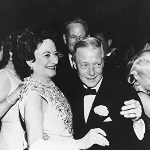 Duke and Duchess of Windsor at a party, June 1986