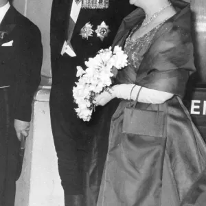 The Duke of Edinburgh at a formal State Dinner with Madame de Gaulle - April 1960 The Duke of Edinburgh at a formal State Dinner with Madame de Gaulle - April 1960