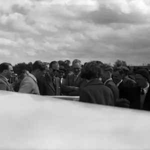 The Duke of Edinburgh at Nympsfield, headquarters of the Bristol Gliding Club The Duke of Edinburgh at Nympsfield, headquarters of the Bristol Gliding Club