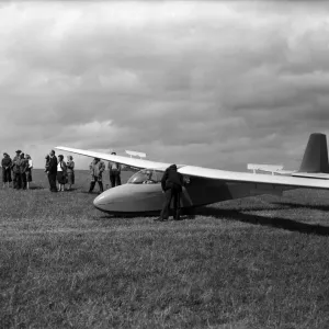The Duke of Edinburgh at Nympsfield, headquarters of the Bristol Gliding Club The Duke of Edinburgh at Nympsfield, headquarters of the Bristol Gliding Club