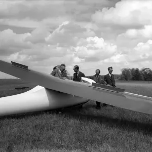 The Duke of Edinburgh at Nympsfield, headquarters of the Bristol Gliding Club The Duke of Edinburgh at Nympsfield, headquarters of the Bristol Gliding Club