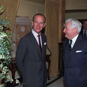 The Duke of Edinburgh. Prince Philip at the Dorchester hotel, London