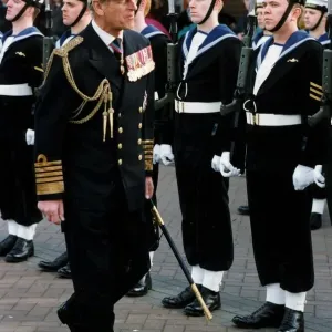 THE DUKE OF EDINBURGH. PRINCE PHILIP INSPECTING ROYAL NAVY TROOPS. MARCH 1993 THE DUKE OF EDINBURGH. PRINCE PHILIP INSPECTING ROYAL NAVY TROOPS. MARCH 1993