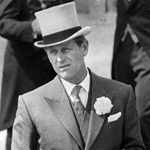 The Duke of Edinburgh. Prince Philip pictured at the Derby. June 1974