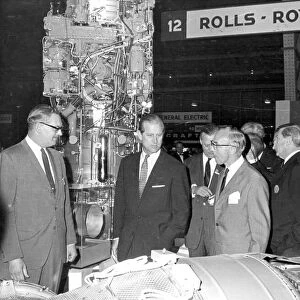 The Duke of Edinburgh. Prince Philip visits the Rolls Royce factory. June 1969