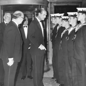 The Duke of Edinburgh with Sea Cadets at Cafe Royal Print, November 1971 The Duke of Edinburgh with Sea Cadets at Cafe Royal Print, November 1971