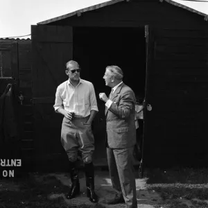 The Duke of Edinburgh was umpire for the polo match between Ham and Windsor teams The Duke of Edinburgh was umpire for the polo match between Ham and Windsor teams