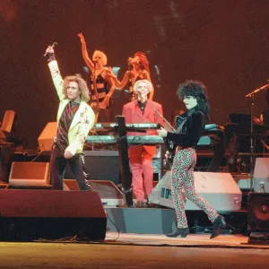 Duran Duran in concert. Pictures circa 14th March 1989 The group were Duran Duran in concert. Pictures circa 14th March 1989 The group were