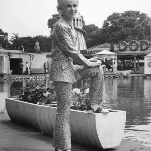 Dusty Springfield at Battersea Funfair Print, 1966 Dusty Springfield at Battersea Funfair Print, 1966