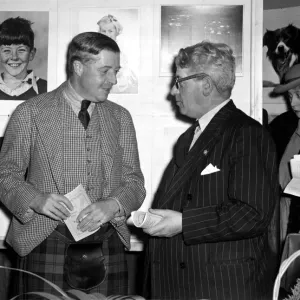 Earl of Cawdor (left) chats with provost Grigor of Inverness after opening