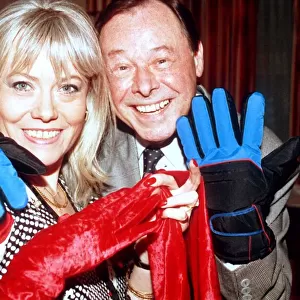 Eastenders actress Wendy Richard who plays Pauline Fowler poses with Bill Treacher who