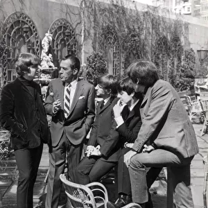 ED SULLIVAN INTERVIEWS THE BEATLES IN NEW YORK. 1964