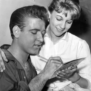 Eddie Cochran Autograph Print, Birmingham 1960