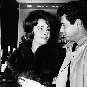 Eddie Fisher American Singer with wife Elizabeth Taylor November 1960