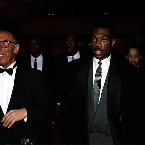 Eddie Murphy Comedian and Actor with his Bodyguards at Video Awards