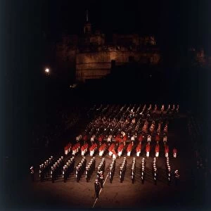 Edinburgh Tattoo 23rd of August 1965 finale with massed pipe band