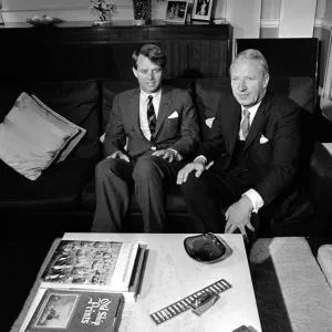 Edward Heath January 1967 Conservative MP at a meeting with Robert kennedy Edward Heath January 1967 Conservative MP at a meeting with Robert kennedy