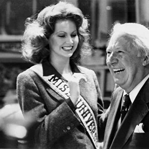 Edward Heath with Margaret Gardiner, Miss Universe 1978