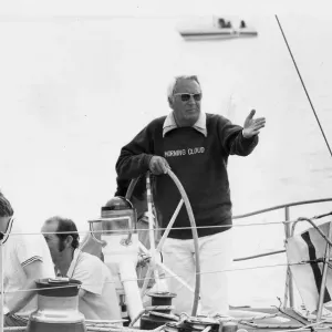 Edward Heath sailing yacht Morning Cloud Print - August 1976 Edward Heath sailing yacht Morning Cloud Print - August 1976