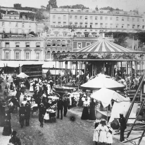 Edwardian Elegance at Torquay Regatta Fair Print Circa 1910 Edwardian Elegance at Torquay Regatta Fair Print Circa 1910