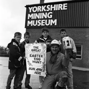 Eggscavators at the Yorkshire Mining Museum Print 1990