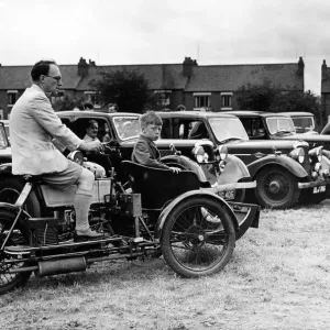 Eight-year-old Andrew Scott, son of Coventrys municipal motoring museum curator Eight-year-old Andrew Scott, son of Coventrys municipal motoring museum curator