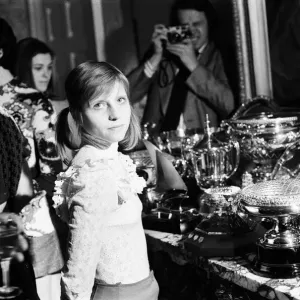 Olga Korbut at Downing Street, 7th May 1973 Print (00742)